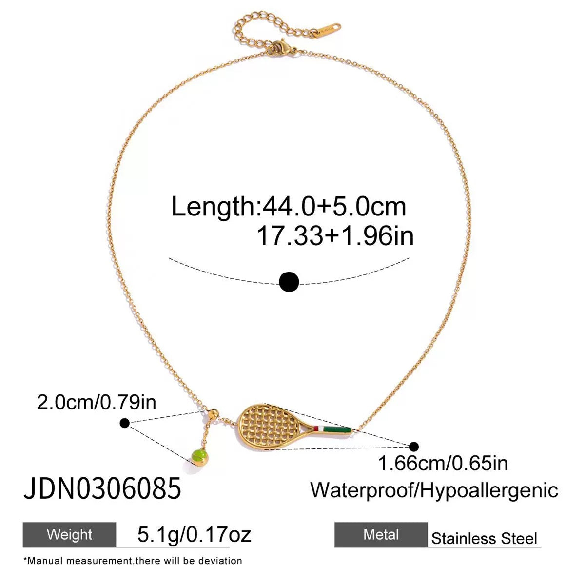 Tennis gold Necklace and Bracelet set