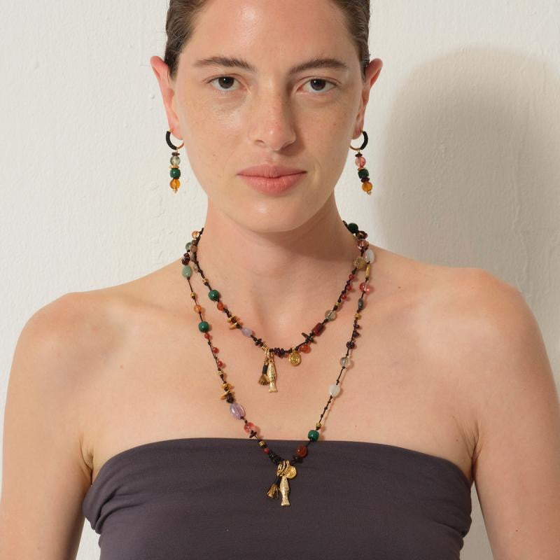 Heyjessi handmade little fish weaving necklace
