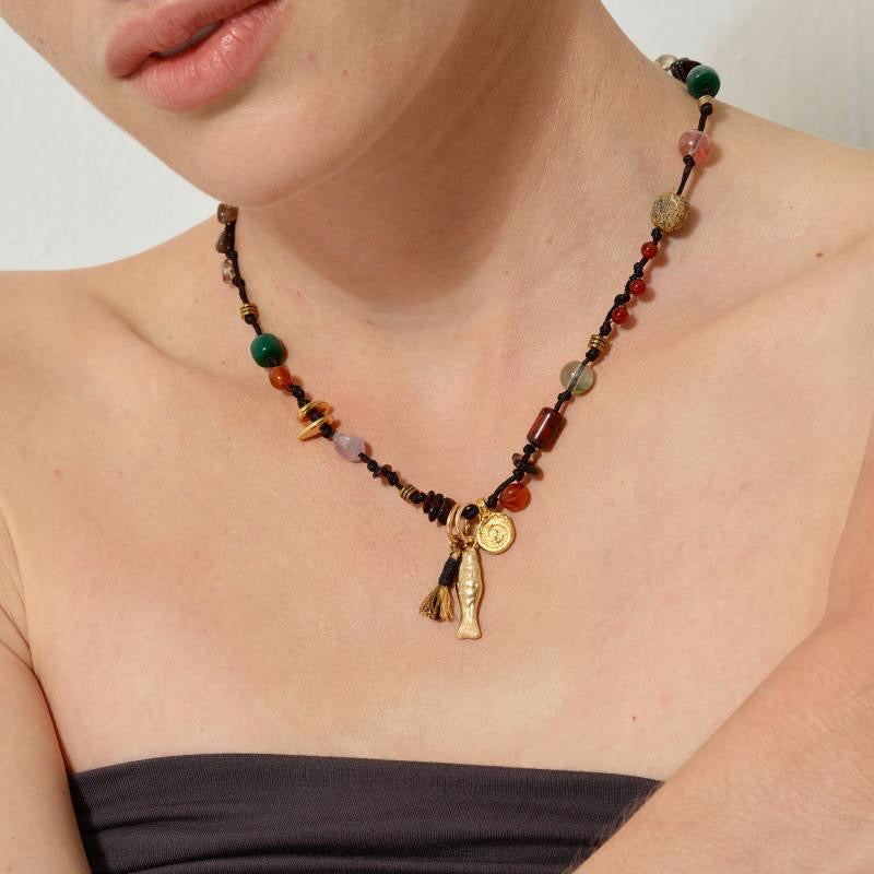 Heyjessi handmade little fish weaving necklace