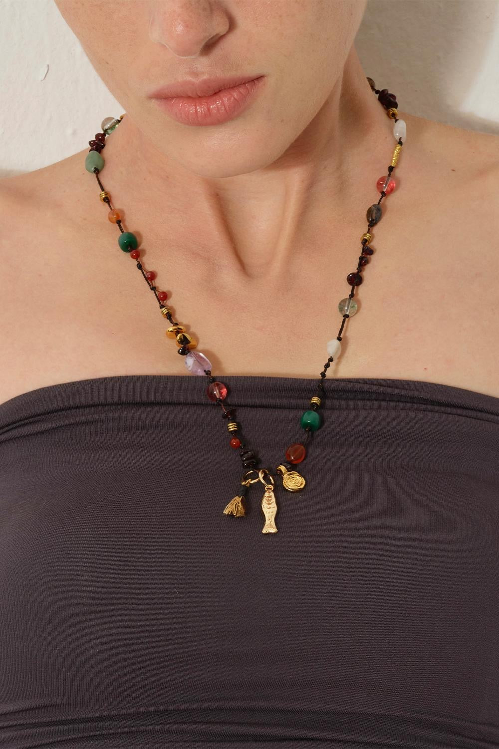 Heyjessi handmade little fish weaving necklace