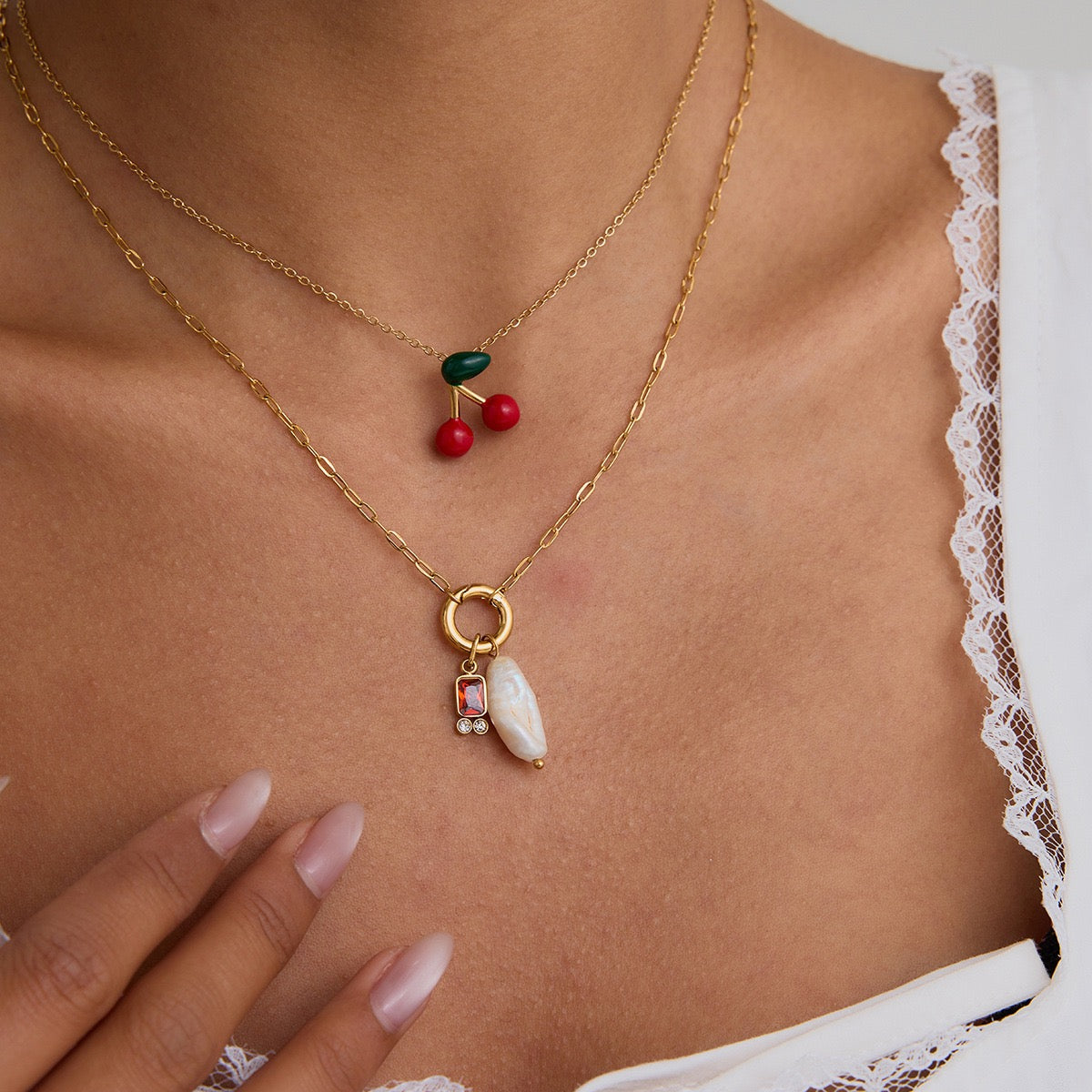 Cherry Charm Necklace