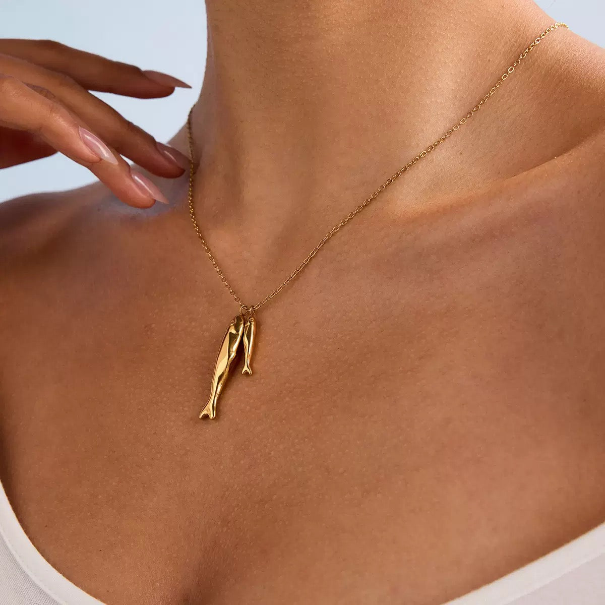 Double Fish Necklace