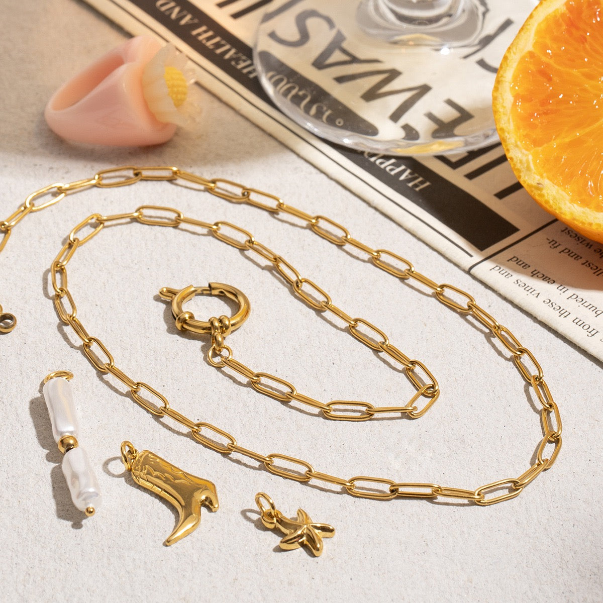 COFFEE LOVER Coffee + Initial Necklace