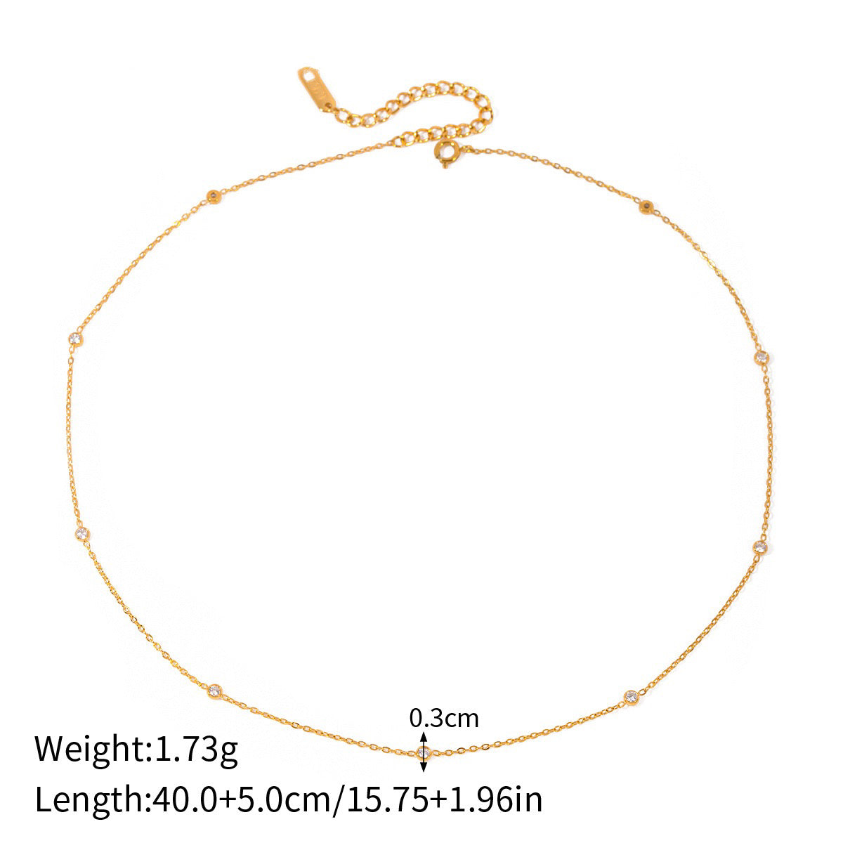 Simple Minimalist diamond Necklace
