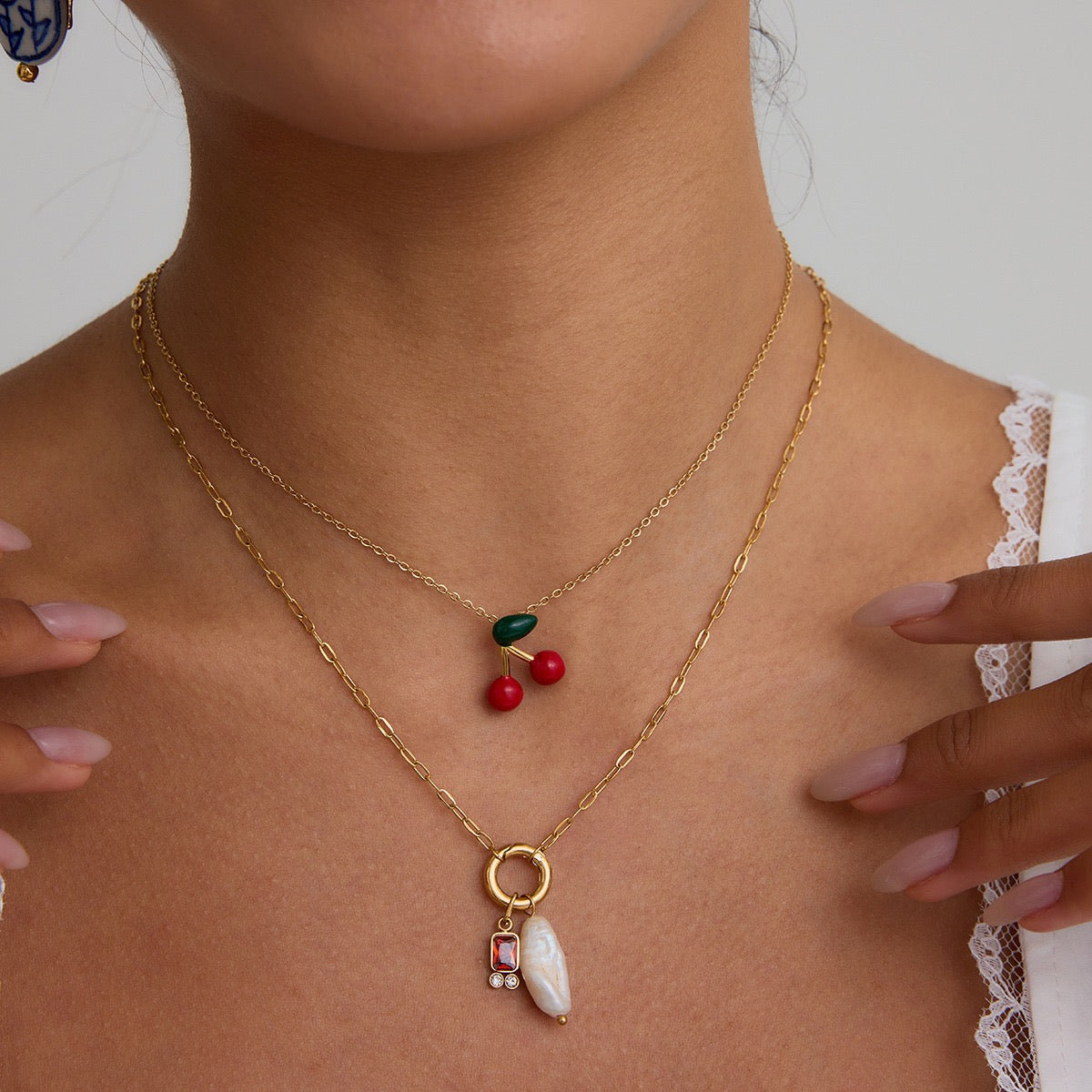 Cherry Charm Necklace