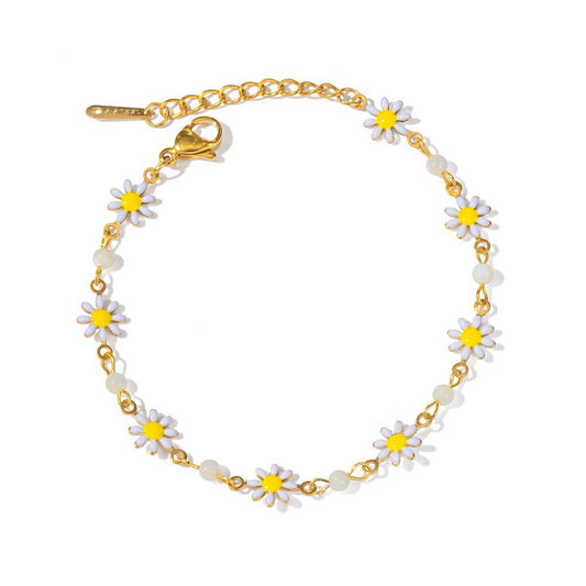 Daisy Flower Bracelet
