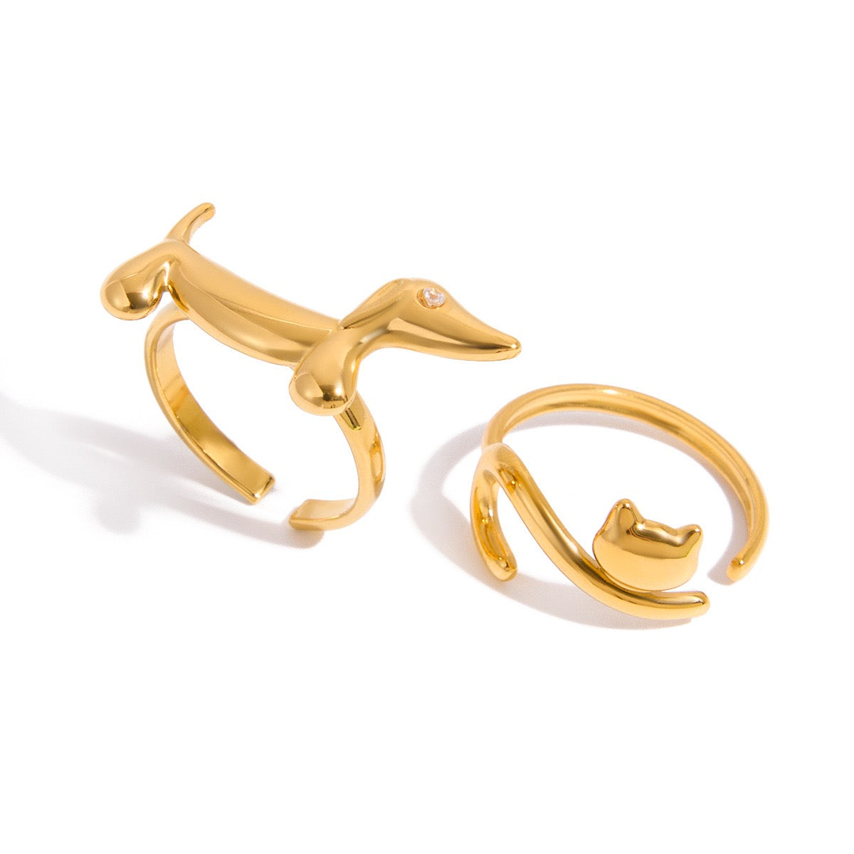Dachshund Animal Adujustable Ring